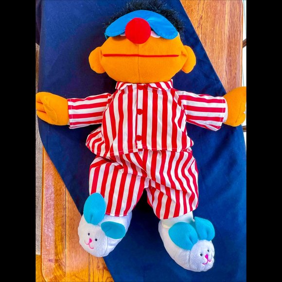 ⭐️HP⭐️VTG▪️SESAME STREET▪️1996 WORKING 'Sing & Snore' Ernie Animated Plush Doll - Picture 5 of 9